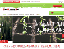 Tablet Screenshot of biohumussol.ro